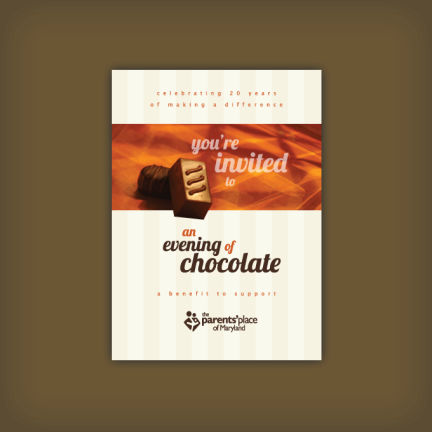 Parents’ Place of Maryland Chocolate Gala Invite